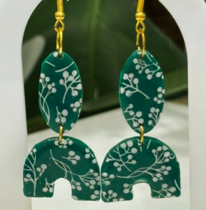 Pendientes Tami verde